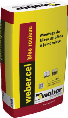 Mortier de maçonnerie Webercel bloc RL sac de 25 Kg WEBER