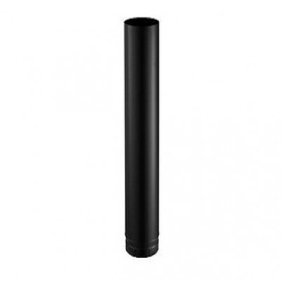 Tuyau émaillé noir mat 1000 x 130 mm POUJOULAT