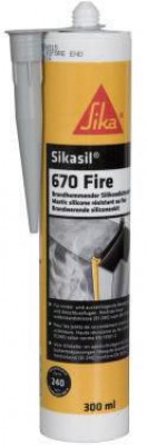 Mastic de jointoiement classé au feu Sikasil 670 cartouche de 300 ml SIKA