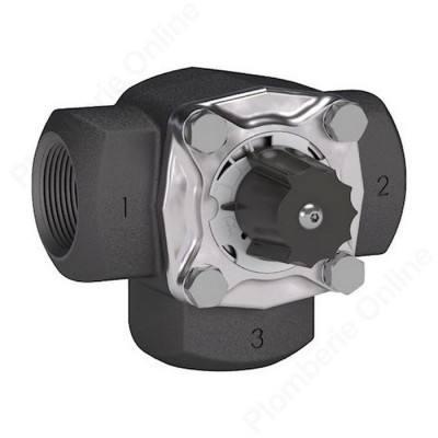 Vanne fonte corps 3 voies 1"1 4 THERMADOR