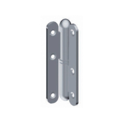Paumelle Paris blanc bout rond gauche 140 x 55 NORAIL