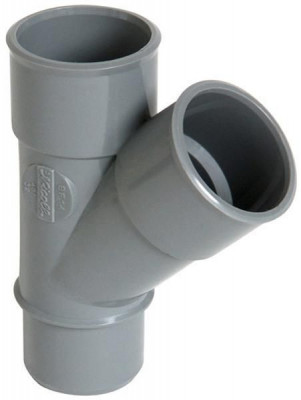 Culotte mâle-femelle 45° UBY14 PVC gris diamètre 140 mm NICOLL