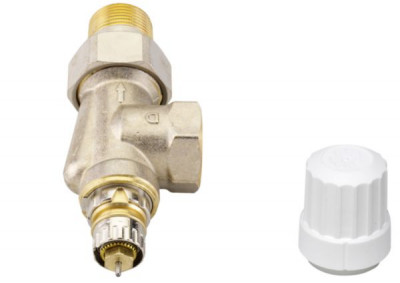 Corps de robinet à KV Ra-In 20 réglable équerre inversé 20 x 27 3/4'' 45 x 55 x 137 mm DANFOSS