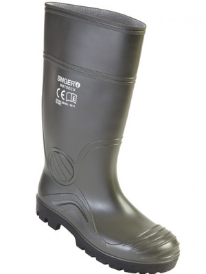 Botte de sécurité vert Pvc S5 pointure 40 SINGER FRERES