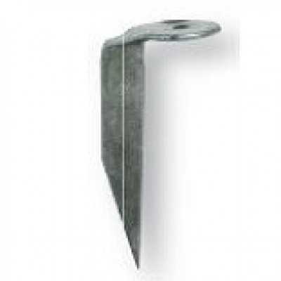 Patte-fiche coudée forgée zingué 110 mm NORAIL