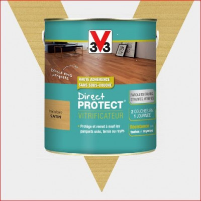Vitrificateur Direct Protect satin chêne moyen 2.50 ls V33