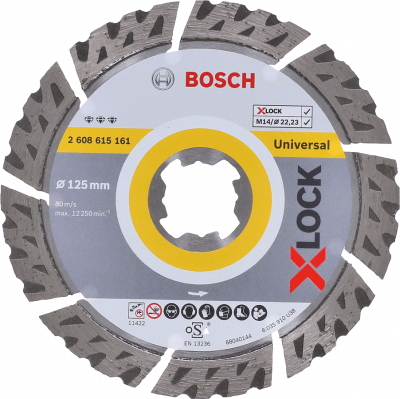 Disque diamanté X-Lock Best Universel 125 mm ROBERT BOSCH