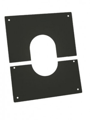 Plaque proprété noir diamètre 150 mm ISOTIP