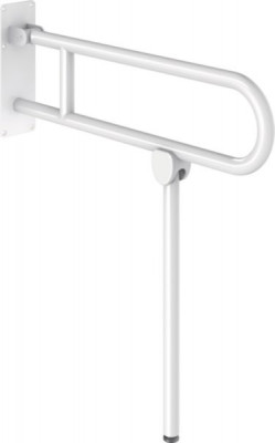 Barre relevable avec pied basic époxy blanc diamètre 32 longueur 760 mm DELABIE