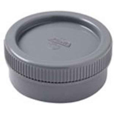Tampon de visite mâle femelle PVC avec bouchon gris 110 mm NICOLL