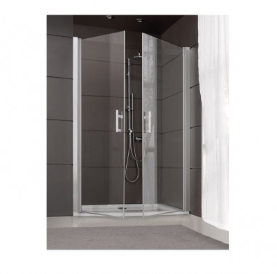 Paroi Jazz saloon verre transparent blanc 80 x 190 cm