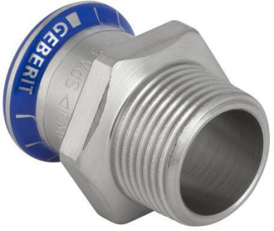 Jonction filetée inox d28-1 GEBERIT