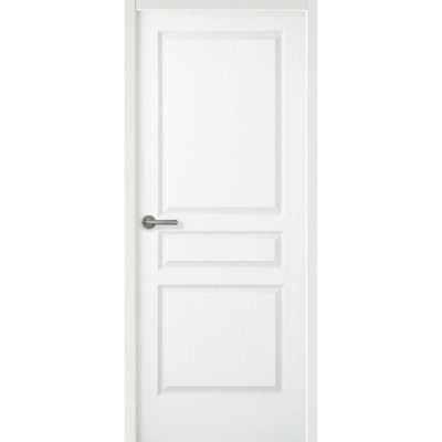 Bloc-porte alvéolaire Séviac résineux huisserie 90 poussant droit à recouvrement avec joint serrure à pêne dormant demi-tour E83 JELD-WEN