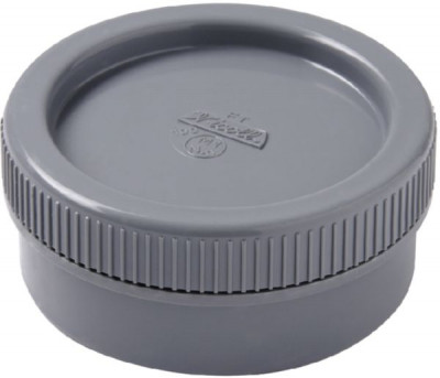 Tampon de visite mâle-femelle avec bouchon PVC gris diamètre 80 mm NICOLL