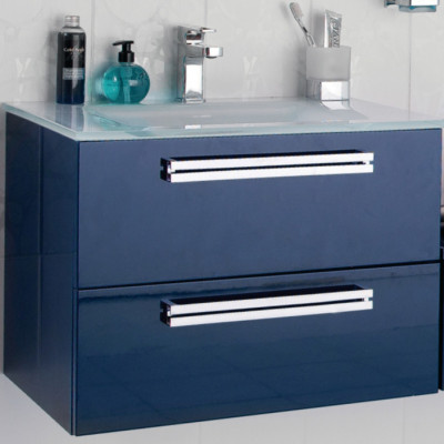 Sous-vasque SEDUCTA 60cm 2 tiroirs bleu