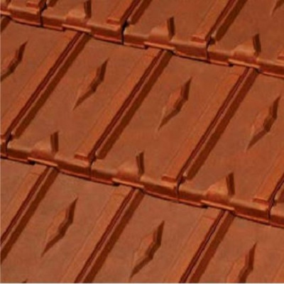 Tuile Montchanin Losangée rouge flammé 13 à 14,5 m² 1MO TERREAL LAMBERT MUREAUX