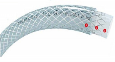Couronne Tricoclair Al PVC transparent diamètre nominal 6 x 12 TRICOFLEX