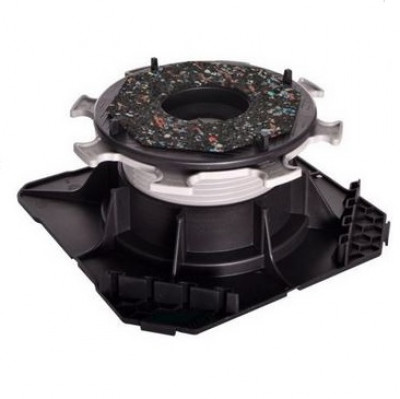 Plot auto-nivelant pour dalle de terrasse Cleman noir/gris hauteur 55/80 mm JOUPLAST