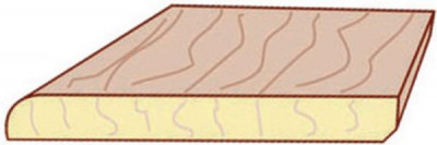 Plinthe à angle arrondi pin des Landes sans nœud 9 x 97 x 200 mm GASCOGNE BOIS