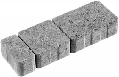 Pavé Tépia multiformat gris nuancé épaisseur 6 cm CARRE D'ARC