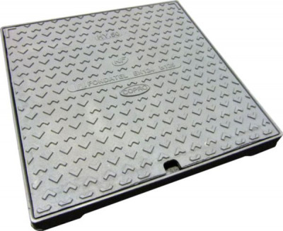 Regard hydraulique cadre carré classe B125 HY30 30 x 30 cm FONDATEL VOIRIE