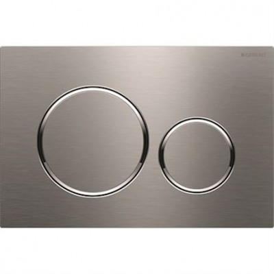 Plaque Sigma 20 acier inoxydable SC GEBERIT