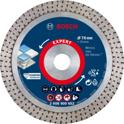Disque à tronçonner diamanté 76 x 1,9 x 10 mm BOSCH