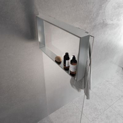 Porte-objets silver 40 x 70 cm NOVELLINI
