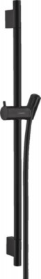 Barre de douche Unica S Puro avec flexible de douche noir mat 65 cm HANSGROHE                 