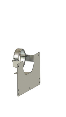 Plaque de finition C3 D80-75 avec cadre + manchon TECHNAFLON