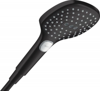 Douchette à main Raindance Select E 3 jets noir mat 120 mm HANSGROHE