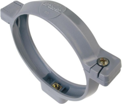 Collier à bride pour canalisation Cor PVC gris diamètre 80 mm NICOLL