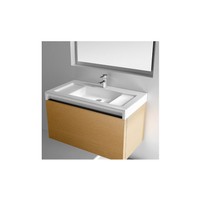 Lavabo Stratum mural avec jeu de fixations blanc 90 x 50 cm ROCA